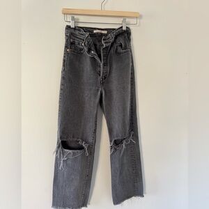 Levi’s rib cage straight 26, faded black